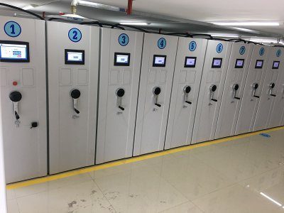 RFID自动选层档案柜